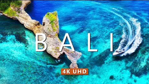 Bali Indonesia From Above (4K Ultra HD) - Nature Relaxation Film With Calming Piano Music