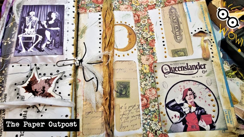 JUNK MAIL to JUNK JOURNAL POCKETED BOOKLET! Easy Fun Paper Play! The Paper Outpost!