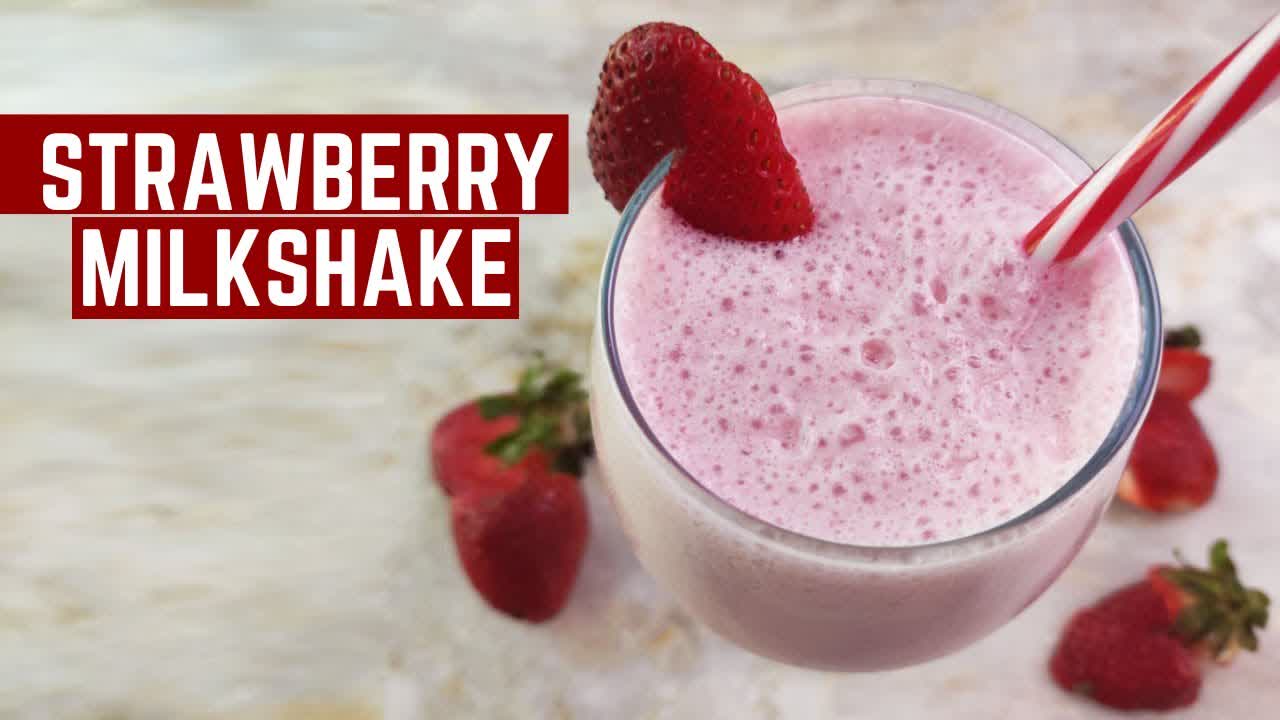 STRAWBERRY MILKSHAKE | Strawberry ice cream shake | Mamagician