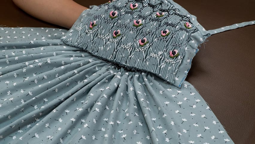 Smocked Girls Dress - Complete Tutorial for Sewing Projects