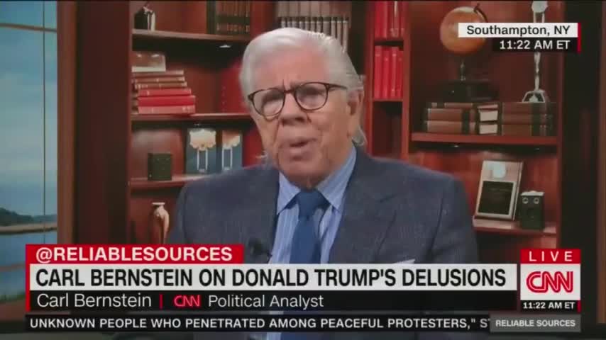 CNN Brings On Carl Bernstein To Call President Trump A War Criminal