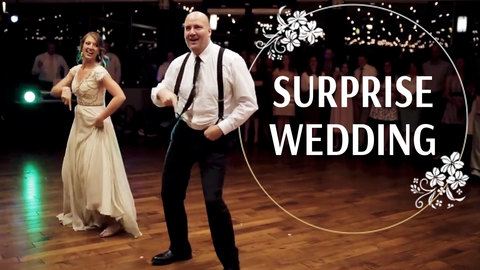 Father and Daughter Surprise Wedding Guests With Epic Dance Routine