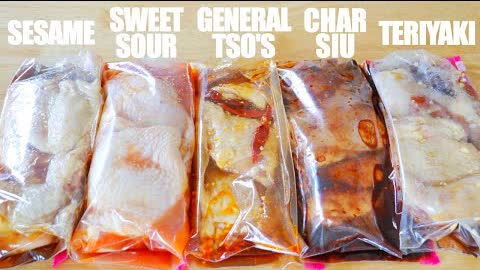 5 Asian Marinades for Chicken - Char Siu, General Tso’s, Teriyaki, Sweet & Sour, Sesame - CiCi Li