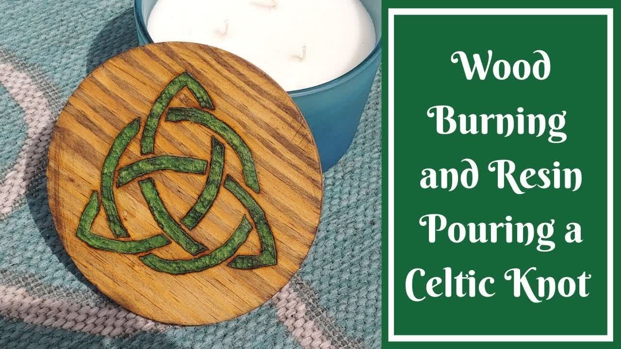 #79- Wood Burning And Resin Pouring A Celtic Knot