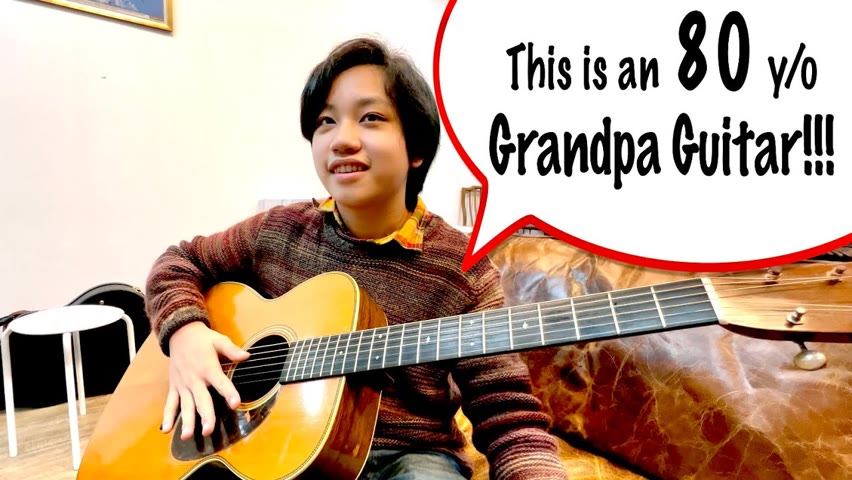 A 14 y/o kid plays an 80 y/o grandpa Martin guitar. And it’s worth over $30000!!!