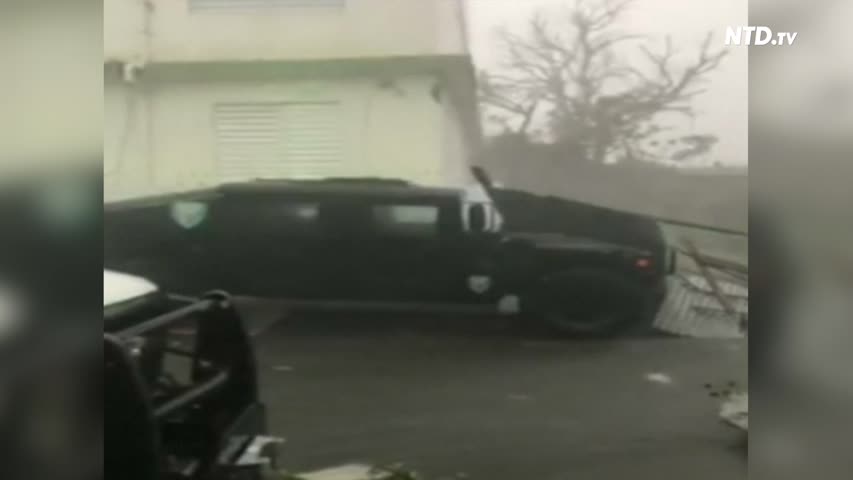 Winds and rain pound Guayama in Puerto Rico.mp4