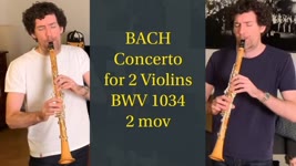 Bach concerto for 2 violins BWV 1043, 2nd mvt | Nicolas Baldeyrou