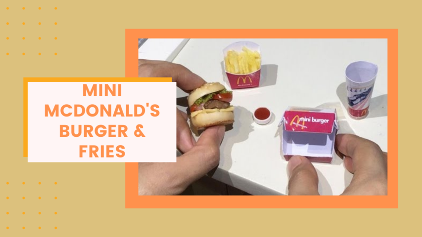 Mini McDonald's Burger & Fries