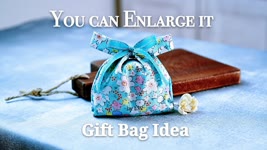 Gift Bag Idea / You can Enlarge it become A big Shopping Bag /礼物袋教学可以放大变成购物袋使用~