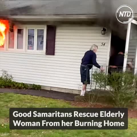 Good Samaritans Rescue Elderly Woman From her Burning Home
