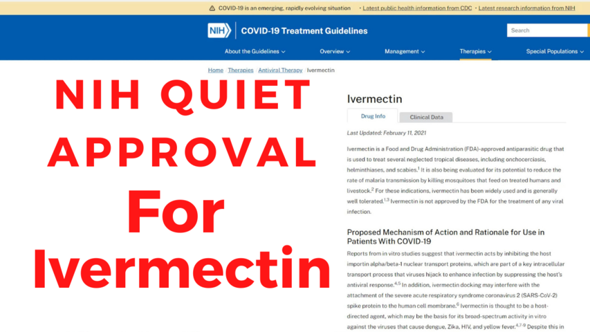 The NIH has ivermectin on their list treating COVID-19 virus