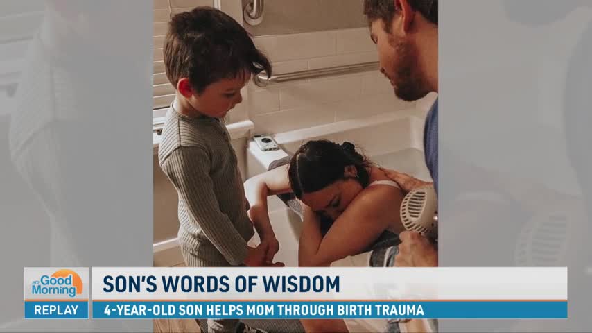 4-Year-Old Son Helps Mom Through Birth Trauma