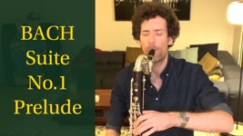 Bach Suite n°1 Prelude | Nicolas Baldeyrou on a bass clarinet