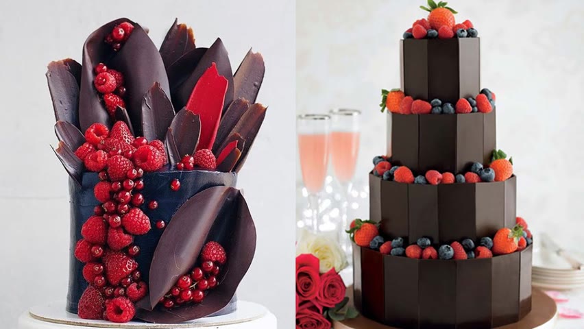 9 Colorful Chocolate Cake Decorating Ideas | Fancy Chocolate Cake Decorating Compilation