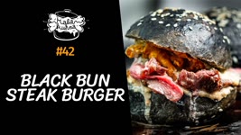 Black Bun Steak Burger | Little Kitchen