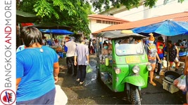 BANGKOK Train Morning Market | Fresh Market In THAILAND
