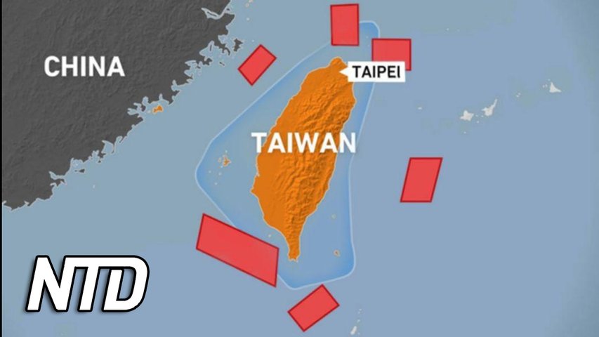 Kina avfyrar ballistiska missiler nära Taiwan | NTD NYHETER