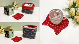 ⭐️ Home decoration sewing projects | DIY fabric basket/ fabric box/ mug rug | Sewing tips and tricks