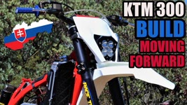 KTM 300 XC Dirt Bike Build Assembly continues