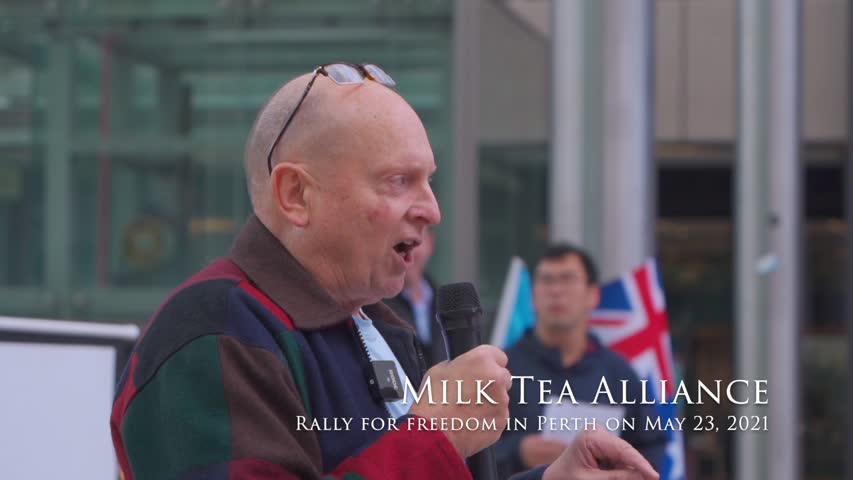 Milk Tea Alliance Rally in Perth on May 23