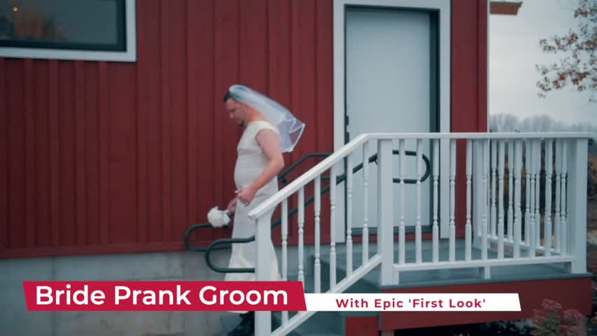 Best Man and Bride Prank Groom With Epic 'First Look' Gaylord Michigan