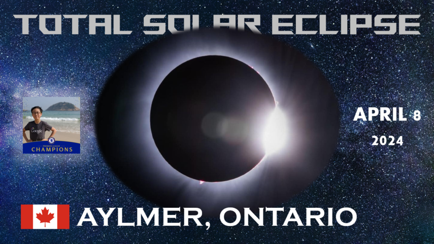 #SolarEclipse2024【日全蝕 2024】來回五小時 Aylmer 一日遊！見證百年一遇天文現象 | Path of Totality #希Ter #多倫多#加拿大