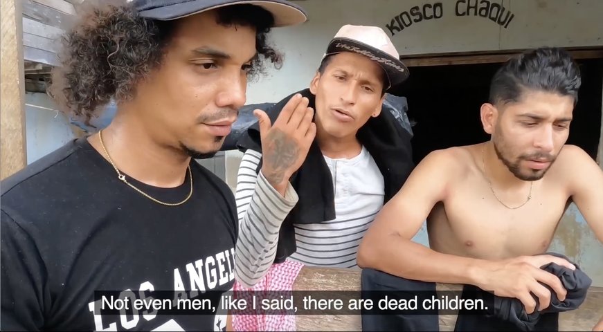 Venezuelan men talk about their journey through Colombia to Panama