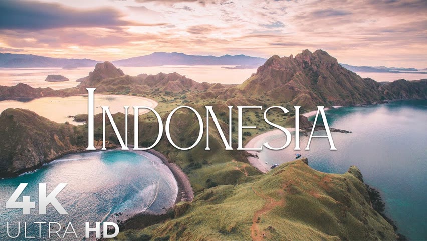Indonesia 4K Nature scenery & Relaxing Music • Our Planet by Relaxation Film