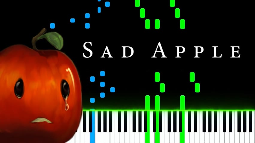 Bad Apple!! (Sad & Emotional Ver.) - Touhou Project [Piano Tutorial]