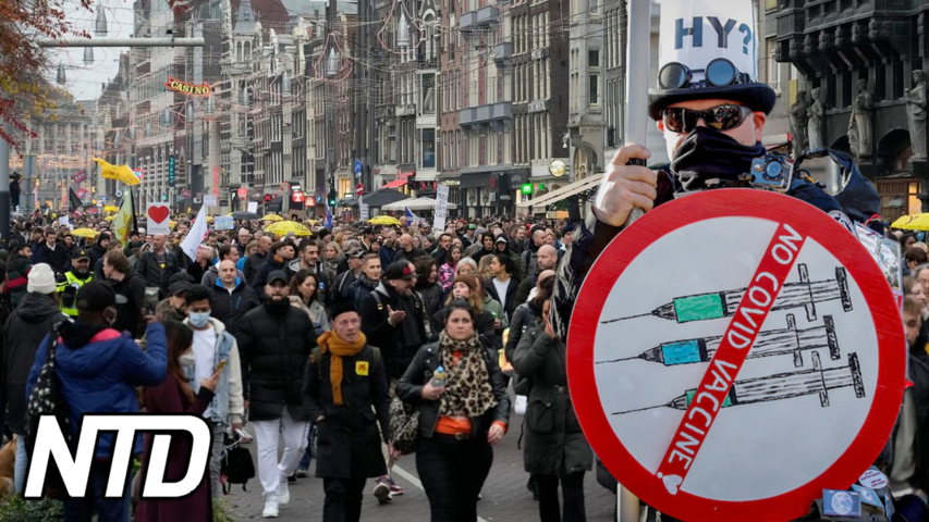 Protester över hela Europa mot nya restriktioner | NTD NYHETER