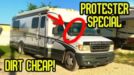 PROTESTER SPECIAL Super Cheap Ford MotorHome Bought At Auction
