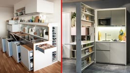 Fantastic Space Saving Kitchen Ideas and kitchen designs  - Smart kitchen ▶3