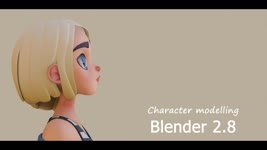 Blender 2.8  Animation Character Modelling - Time lapse