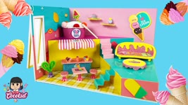 DIY Miniature Ice Cream House | Miniature Dollhouse | Mini House
