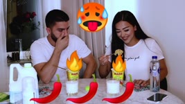 SPICY NOODLES CHALLENGE - Our first challenge ever
