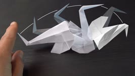 Kinetic Swan / Crane - Origami