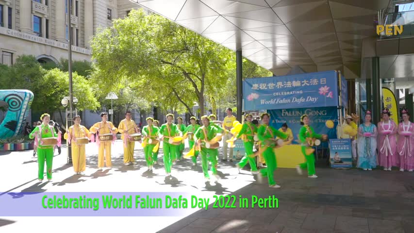 Celebrating World Falun Dafa Day 2022 in Perth