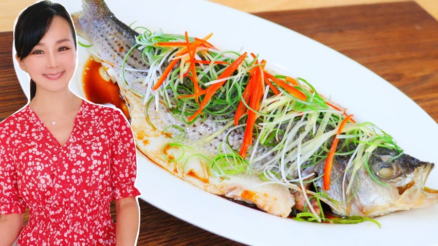 Chinese Steamed Fish Recipe (Secrets to Non-Fishy & Delicate Fish) CiCi Li - Asian Home Cooking