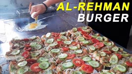 Pakistan Ka Famous Anday Wala Burger | Al- Rehman Burger at Street food Karachi | 100 Egg Burger