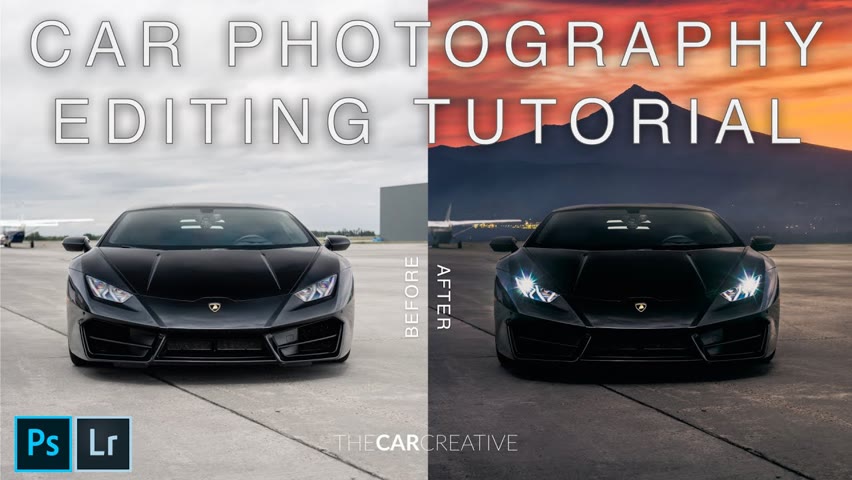 EDITING CAR PHOTOGRAPHY using Lightroom and Photoshop | Lamborghini Huracan (w/ RAW PHOTO)