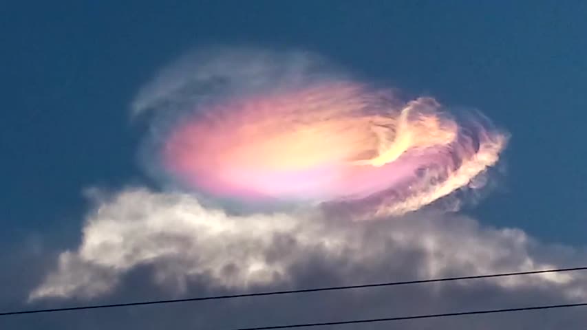 Beautiful Cloud Formation Captivates Town