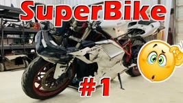 Is this even safe? Wrecked Smashed Copart SuperBike Rebuild Part 1