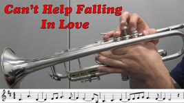How to play Can't Help Falling in Love with You on Trumpet
