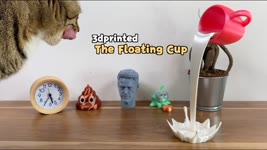 3D printed floating cup：an amazing design！#shorts