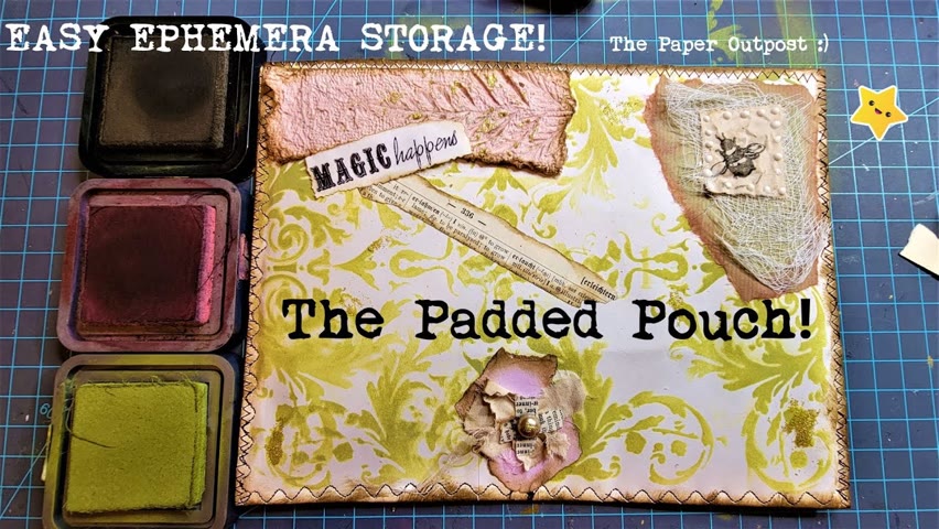 Easy Ephemera Storage Padded Pouch from a Large Junk Mail Envelope! The Paper Outpost!
