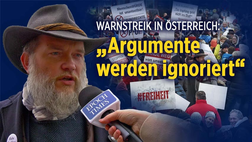 „Kein Lockdown, kein Impfzwang, wir streiken“: Alexander Ehrlich zu Warnstreiks in Österreich
