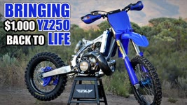 2 stroke dirt bike build time lapse - Yamaha YZ250