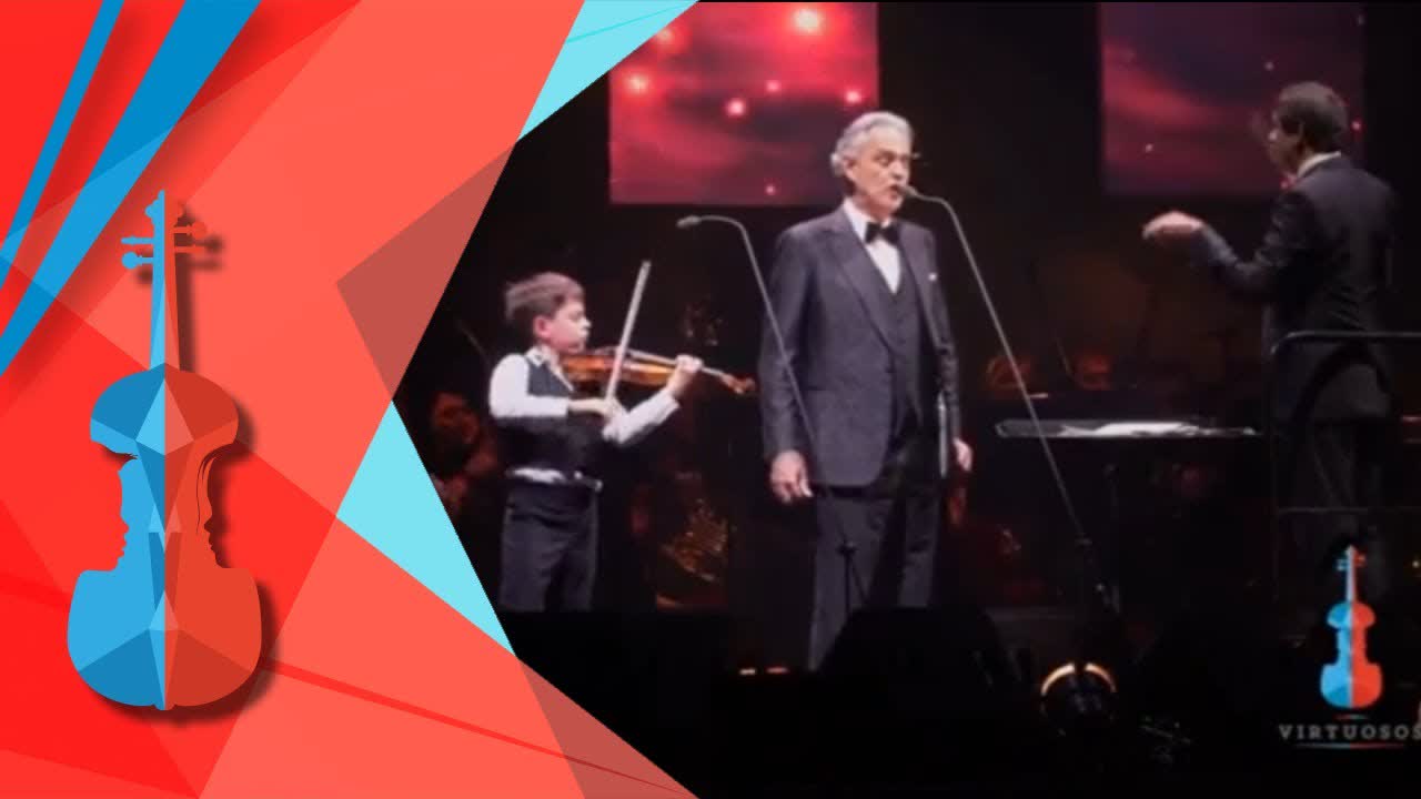 Virtuosos 2020 | Concert | Andrea Bocelli with Virtuosos talent Teo Gertler - Ave Maria