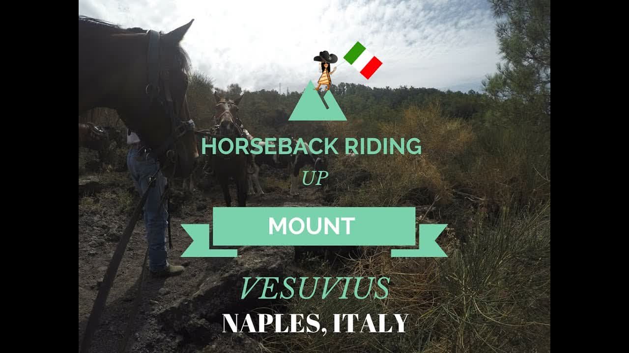 Horseback Riding Up Mount Vesuvius in Naples, Italy
