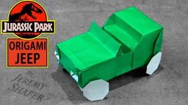 Origami Jeep 🚙 Jurassic Park 🦖 Pure Origami